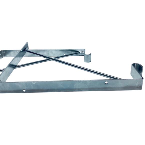 Heavy Duty Steel Fixed Shelf & Rod Support Brackets - set of 2 - Picture 6 of 6